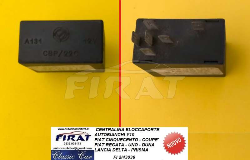 CENTRALINA BLOCCAPORTE FIAT UNO -DELTA - Y10 (2/43036)